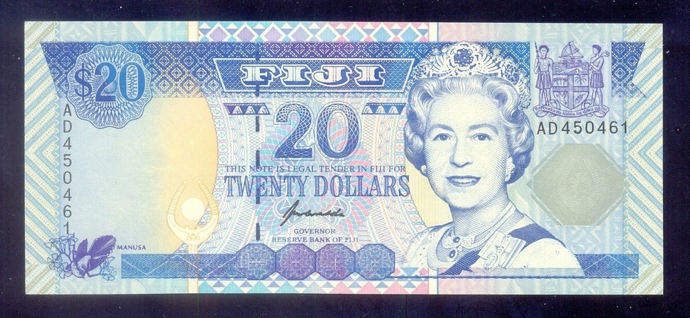 Fiji  20 Dollars  ND(1996)  P99b  UNC