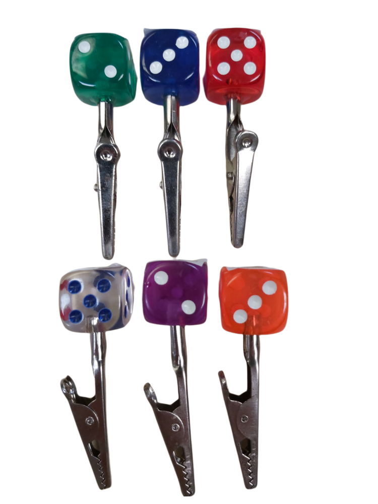 Novelty Casino Dice Roach Clips! (3pc)