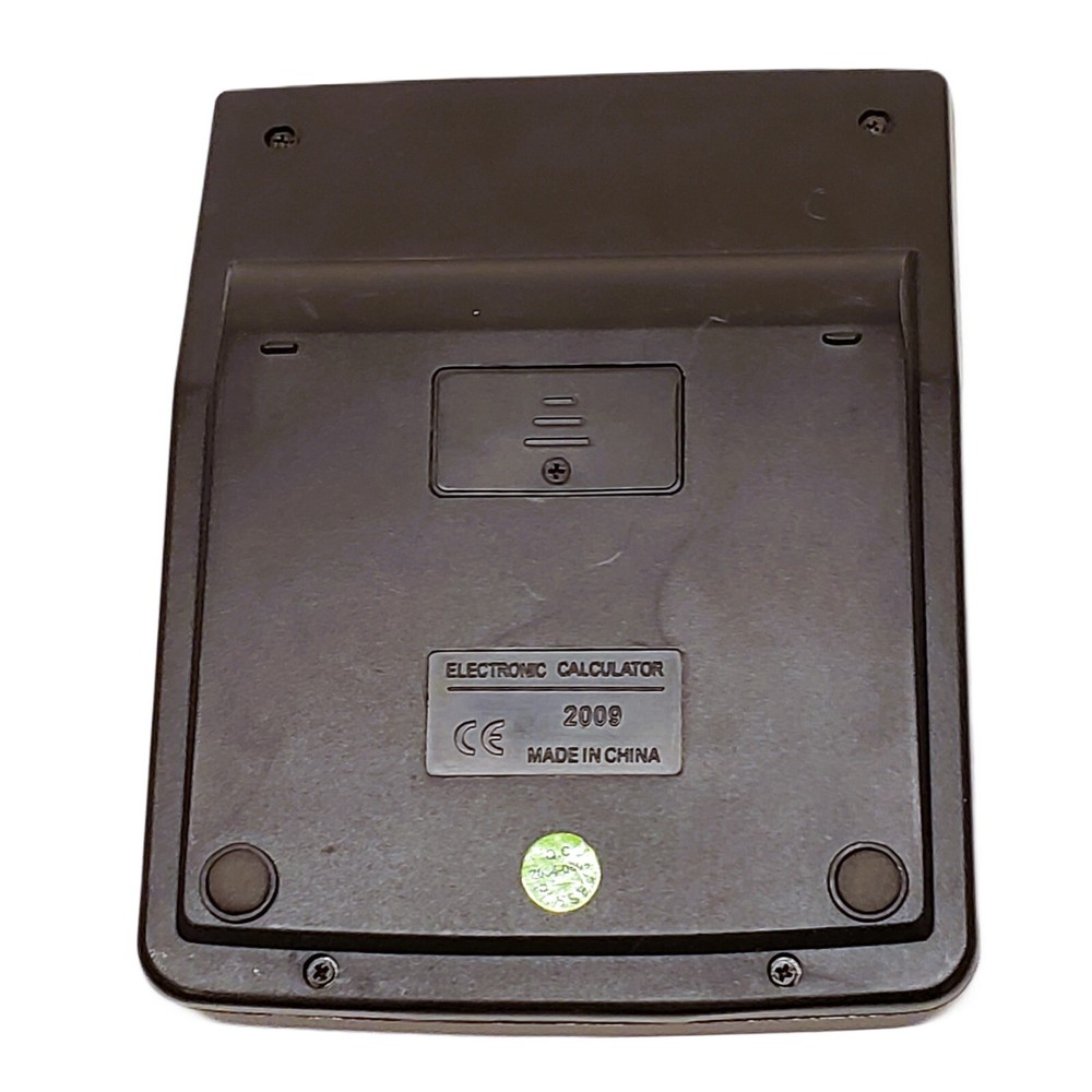 Silver Katec #27 12 Digit Solar Electronic Calculator Math Science Accounting