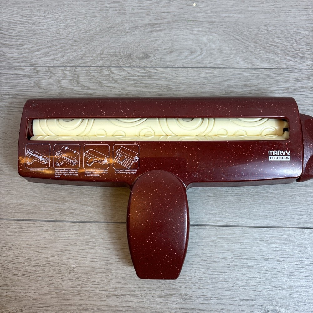 MARVY UCHIDA STRAIGHT PATTERNS ROLLER CRIMPER, 8.5" ROLLER CIRCLES