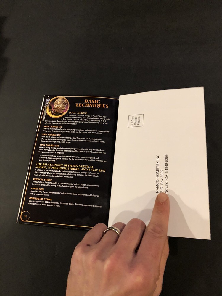 soul calibur 2 ps2 manual only