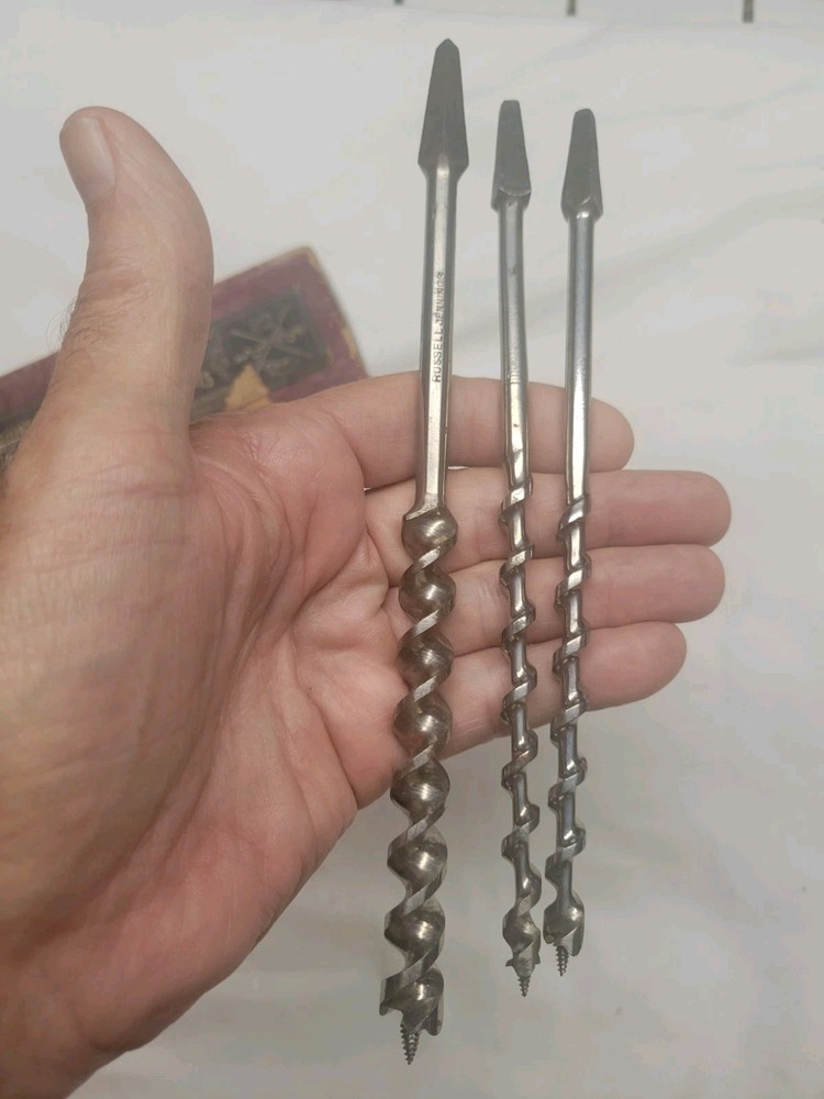 VINTAGE 2 Irwin, 1 Russel Jennings, and Box Auger Bits