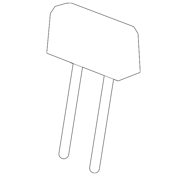Genuine Ford Headrest Outer DU5Z-78611A09-AA