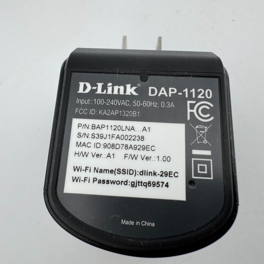 D-Link DAP-1120 N300 Wi-Fi Range Extender