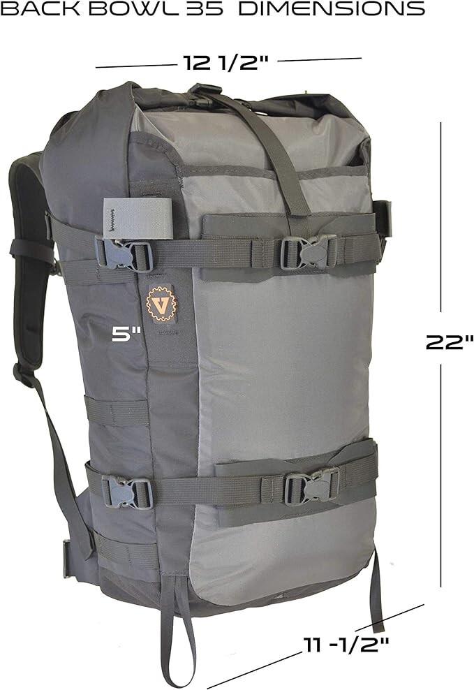 Vertical Gear Back Bowl 35 Pack, Men's Medium, Black