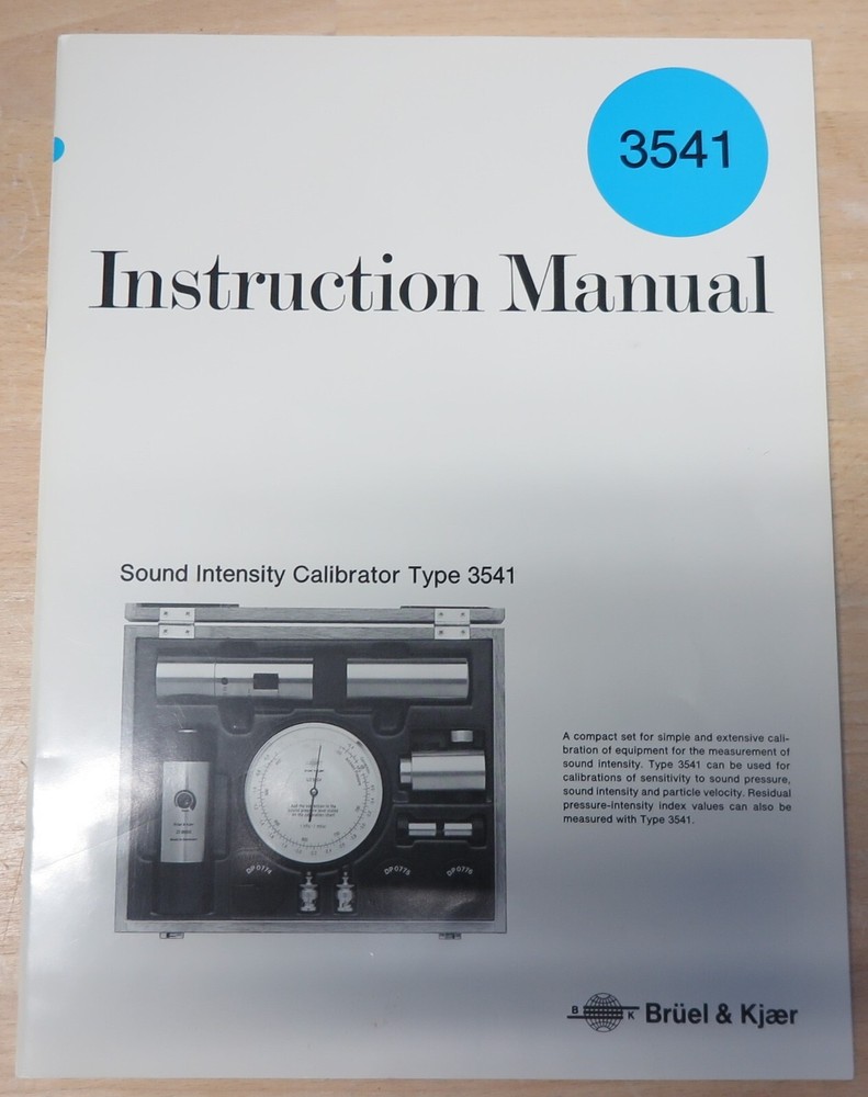 B & K Sound Intensity Calibrator — Type 3541