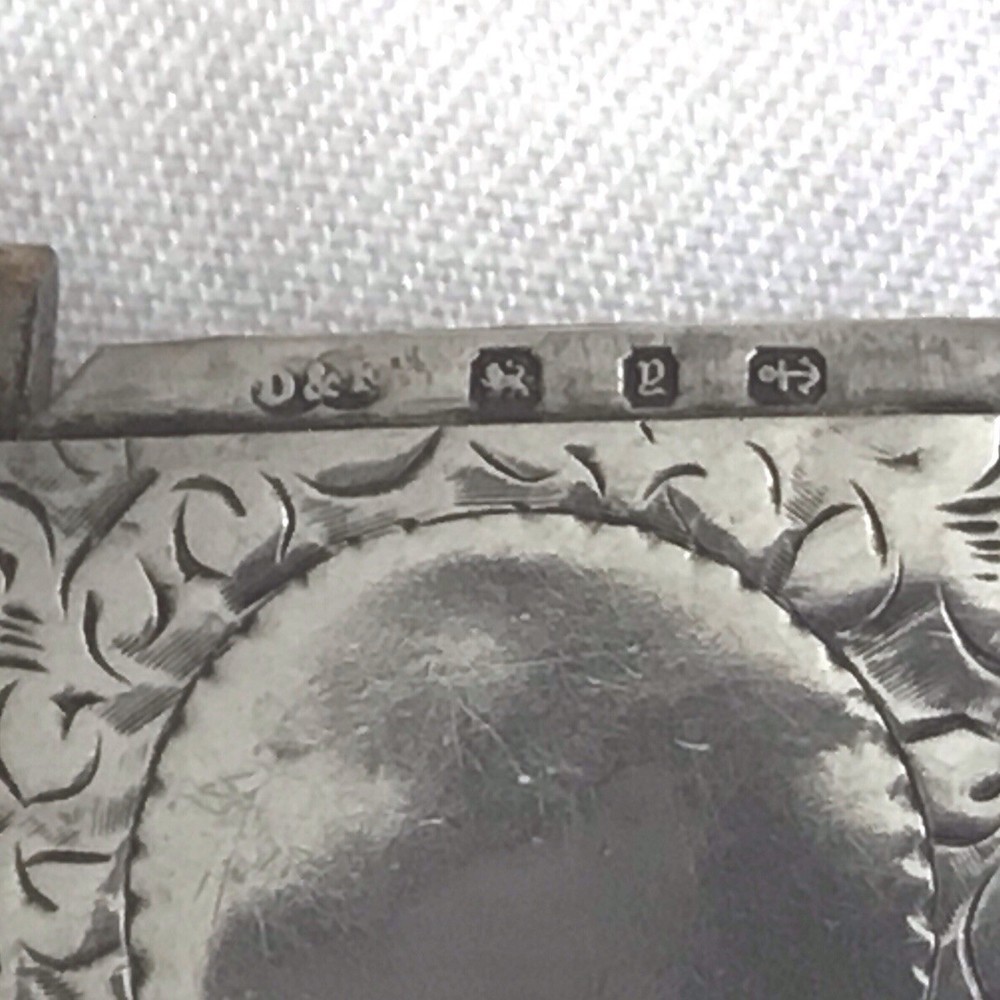 1898 Victorian Solid Silver Vesta Case Hallmarked Deakin & Francis Ltd.