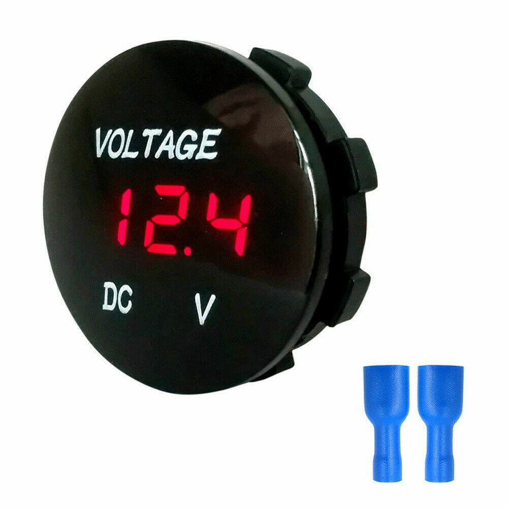 LED Panel DC12-24V Digital Voltage Meter Display Voltmeter Motorcycle Car New