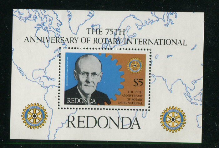 Redonda Michel #49 Block 7 MNH