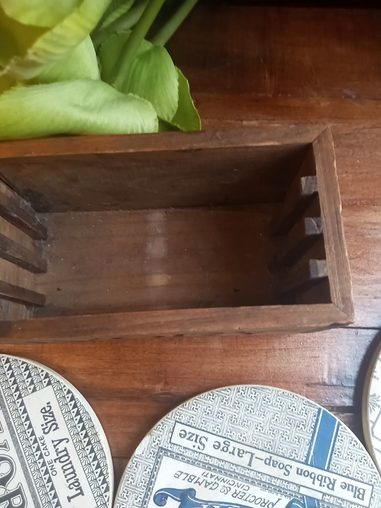 Antique Ivory Soap Coasters