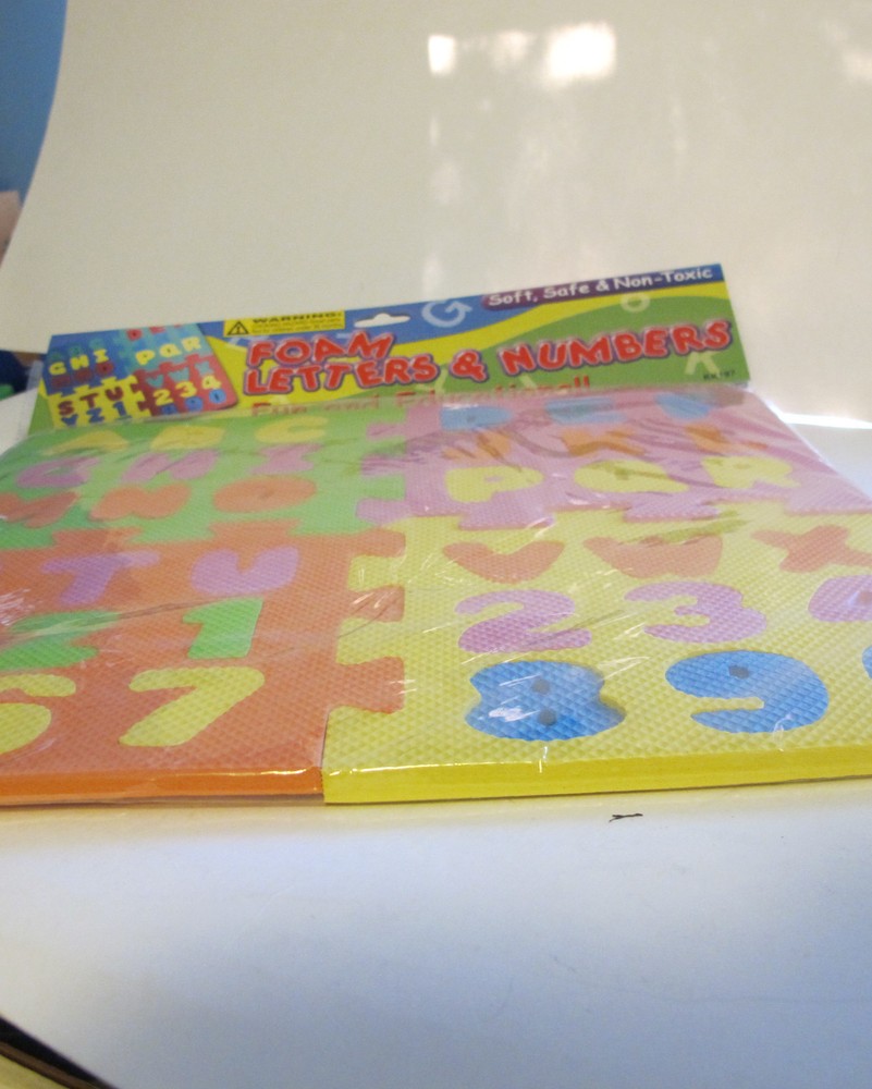 Foam Numbers and Letters Puzzle. Soft. Fun. Educational.