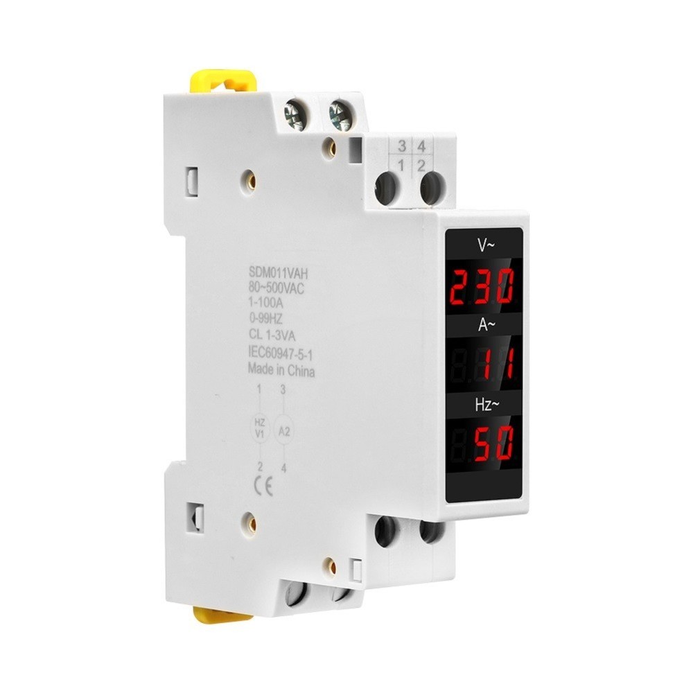 Real Time Data Single Phase Digital Voltmeter AC80 500V Digital Display