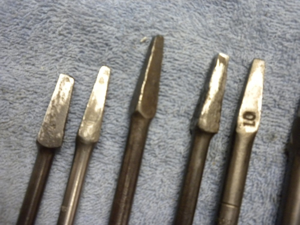 Vintage 9pc Sharp twist Auger bit set Work Ready
