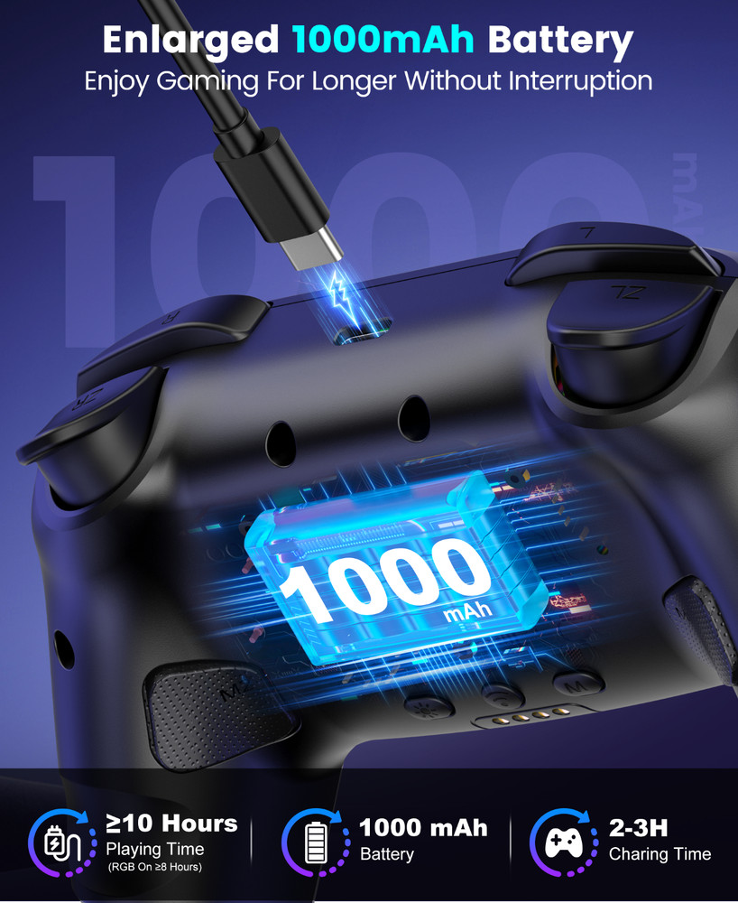 Switch 2 Controller for Nintendo Switch 2/Switch/OLED/Lite with Hall Effect