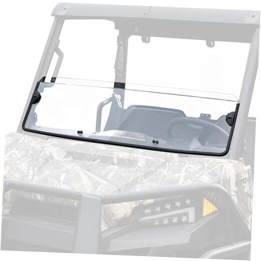 Clear Front Half Windshield for Polaris Ranger 570 Midsize, Lightly Dustproof