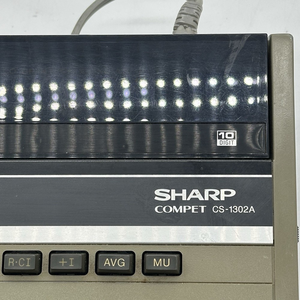 Sharp Compet CS-1302A Vintage 10-Digit Calculator Electronic Calculating Machine