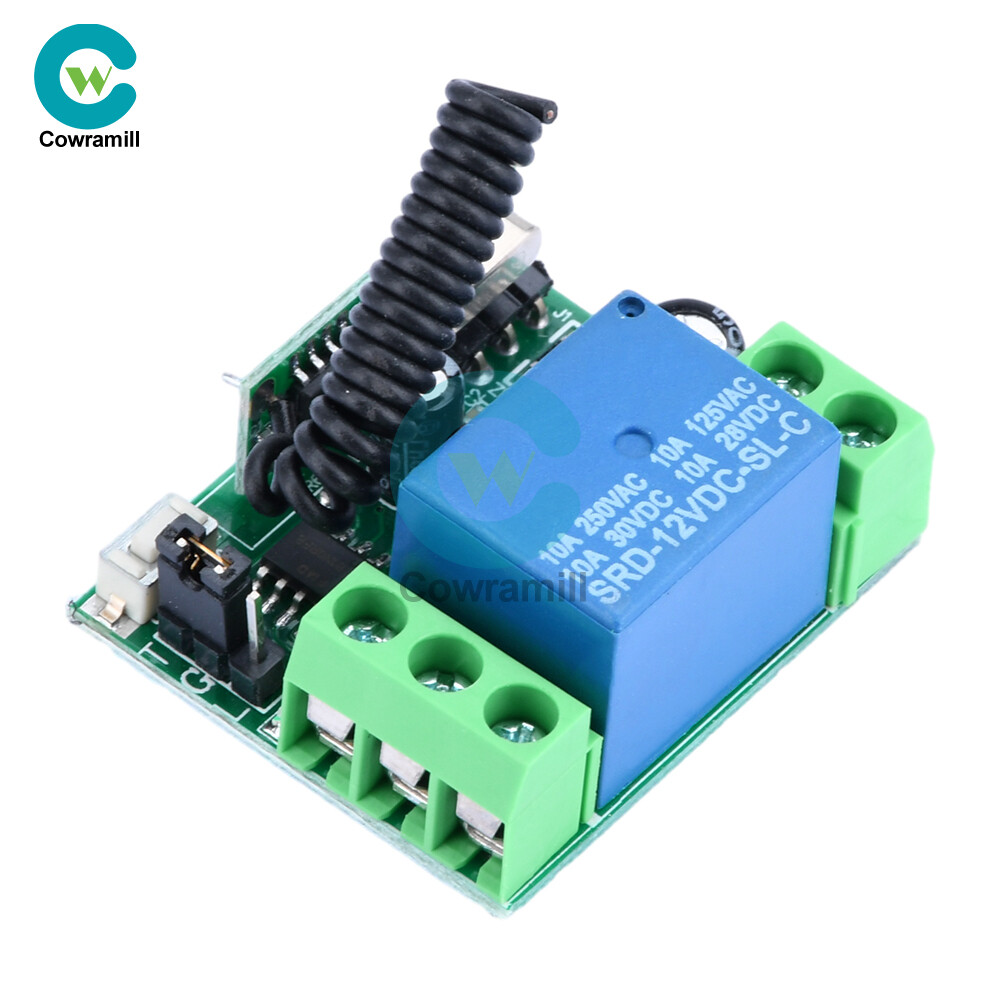 Wireless 433mhz Remote Control Switch DC12V 10A 1/2CH Relay Receiver Transmitter