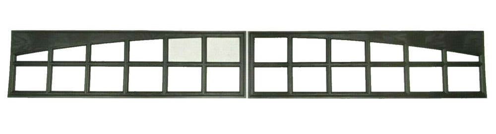 2 Amarr Moonlite Replacement Inserts for Amarr Long Panel Garage Doors Black