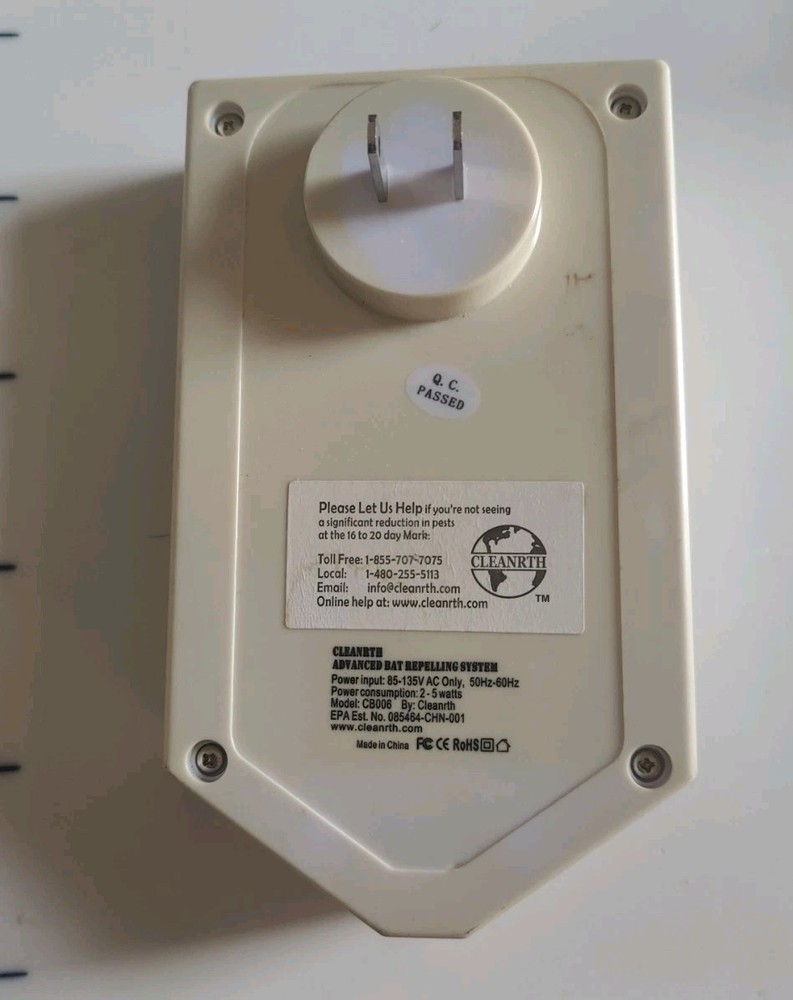 USED Cleanrth CB006 Advanced Ultrasonic Bat Repelling System