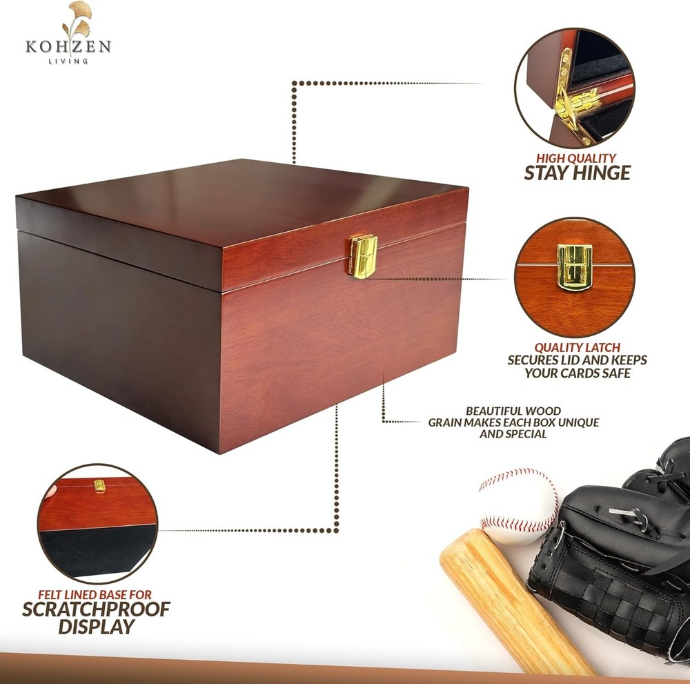 Premium Baseball Card Storage Box - Trading Card Storage Box