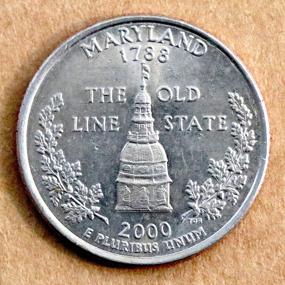 2000 D Maryland State Quarter