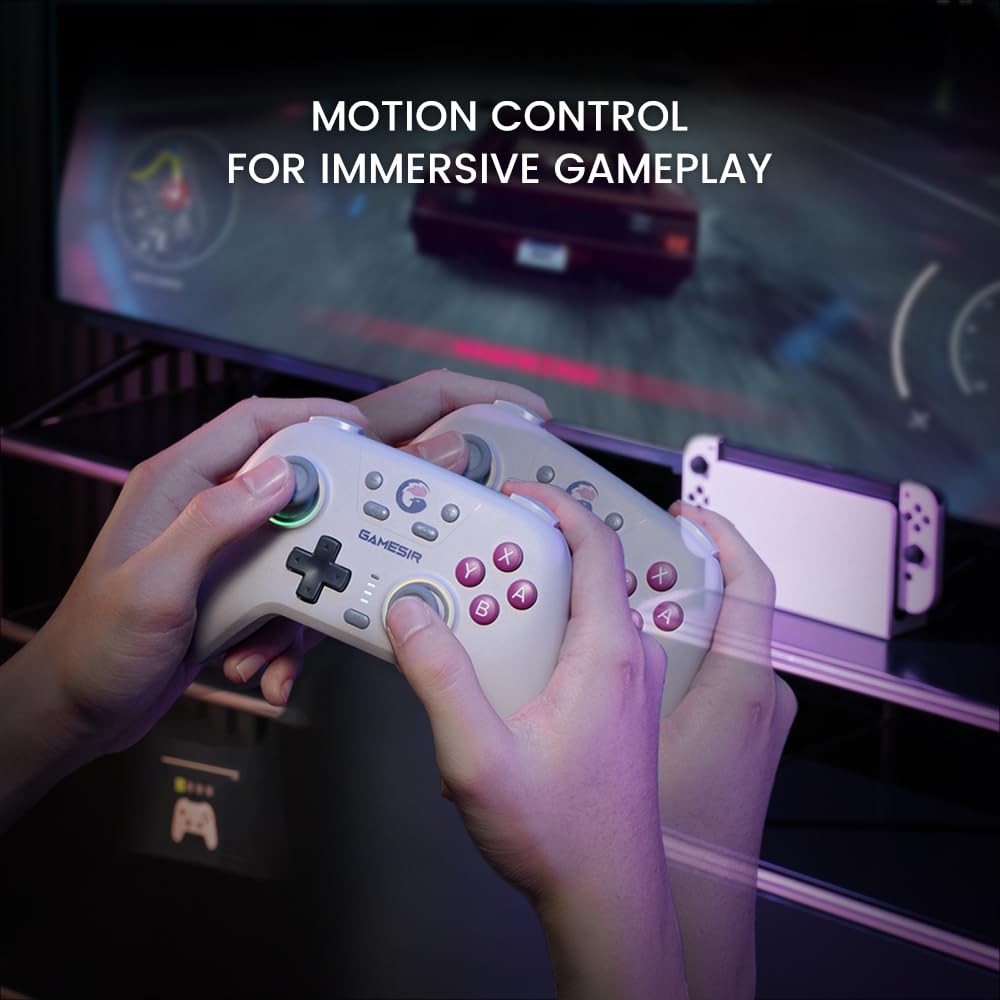 Nova Wireless Switch Controller - Switch/Lite/OLED, Hall Effect Joysticks, RG...