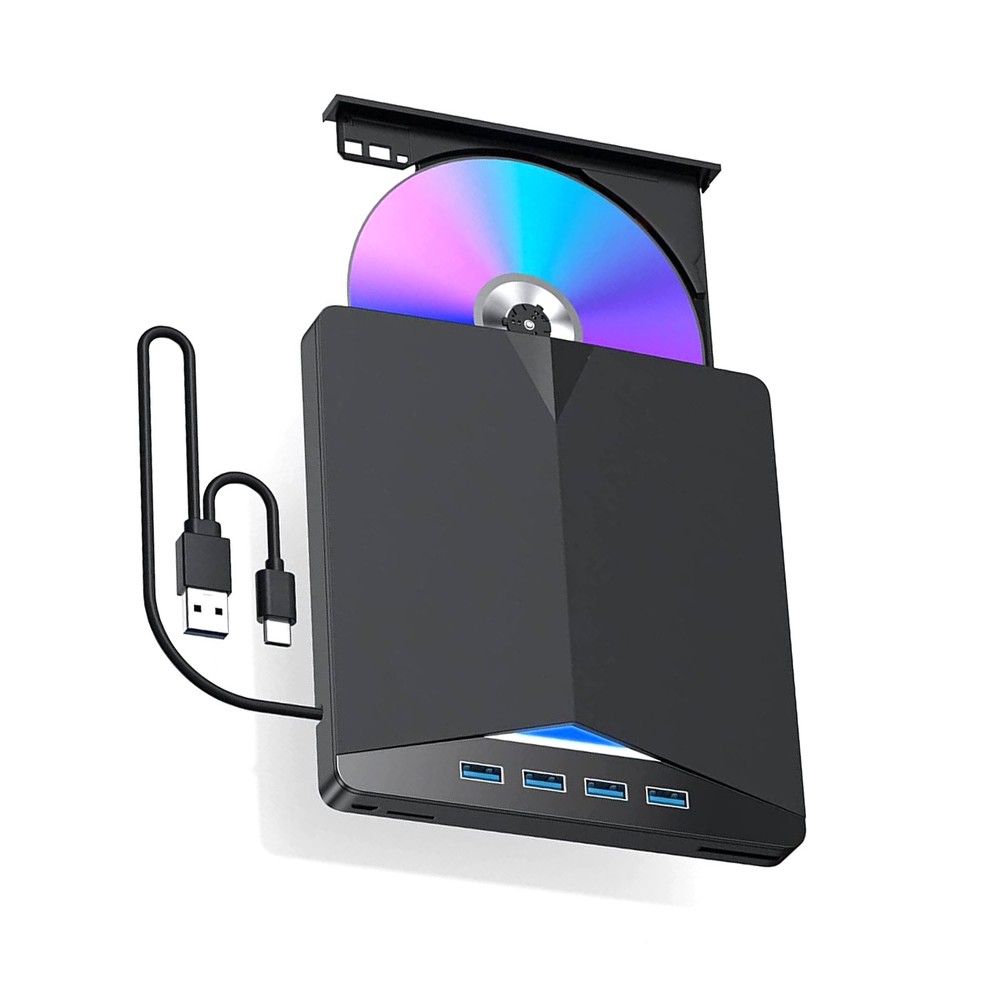 Portable External CD DVD Drive PC Laptop Burner Reader Writer USB 3.0