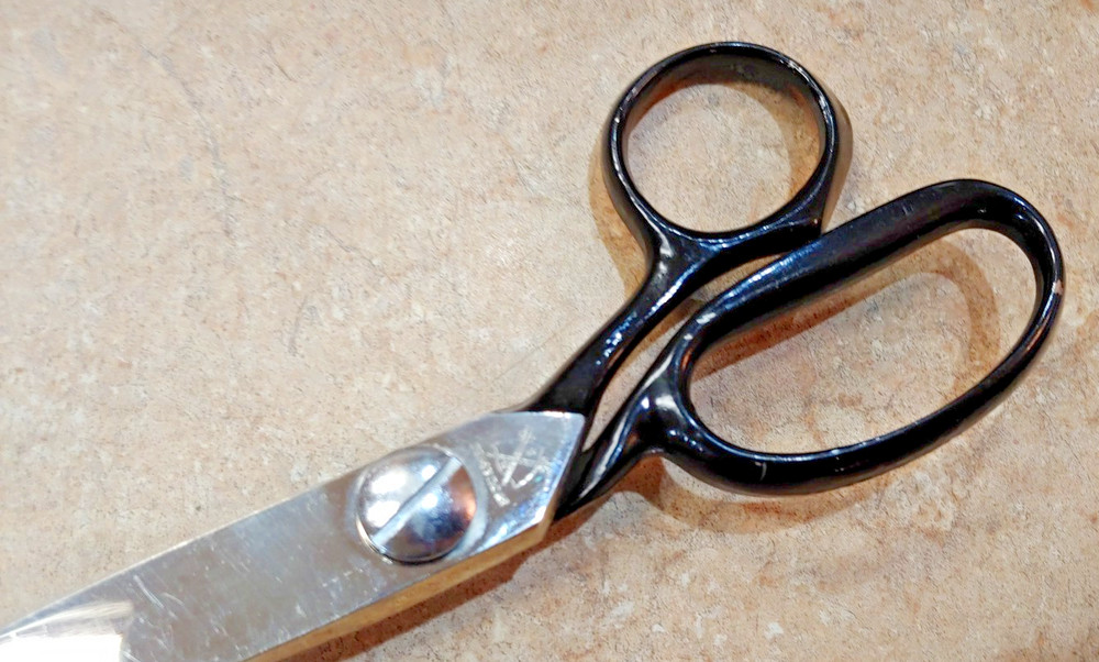 Sword & Shield Adjustable Tension Scissors Pinking Shears Solingen Germany VG