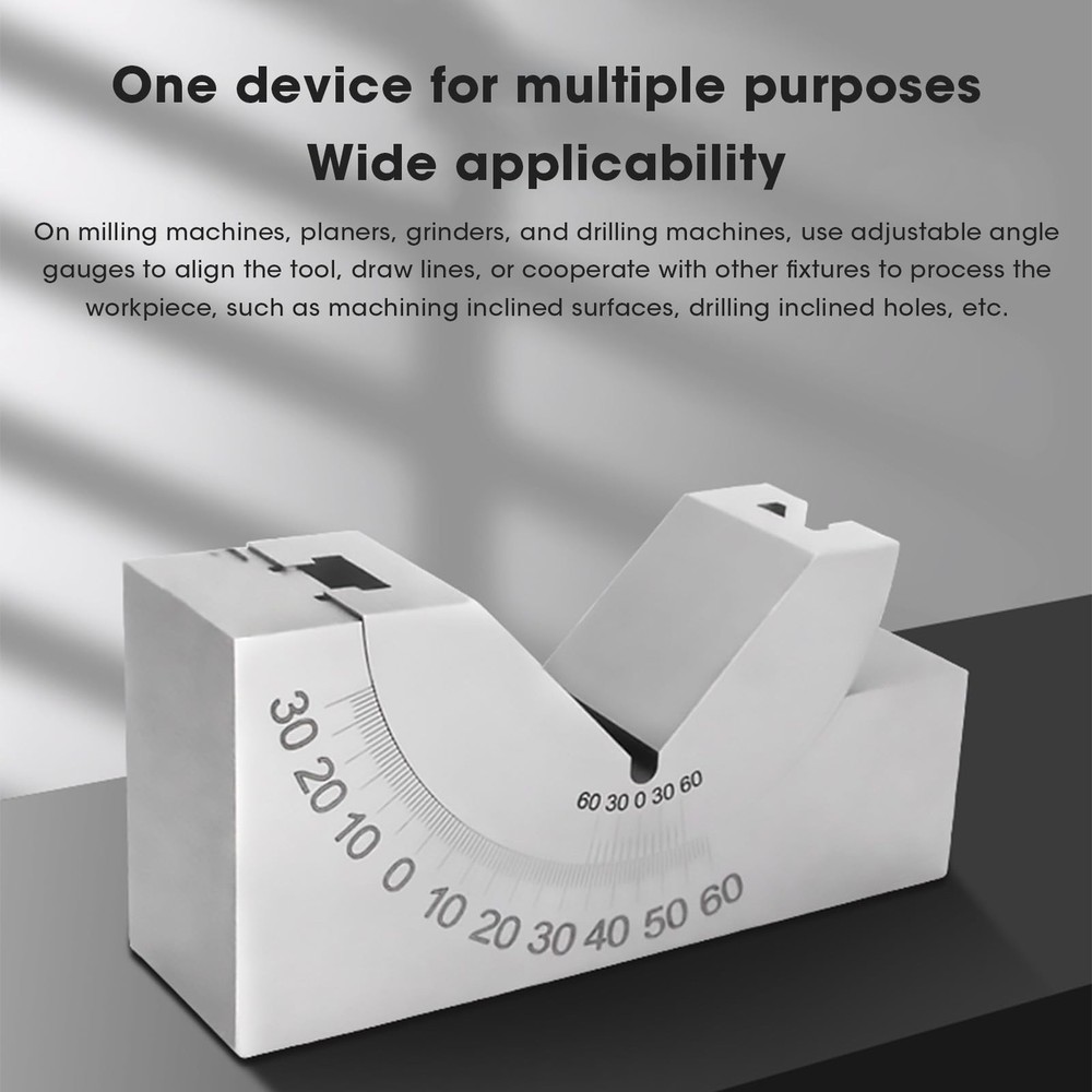 V-Blocks, Micro Adjustable Protractor, Alloy Steel, High Precision Angle...