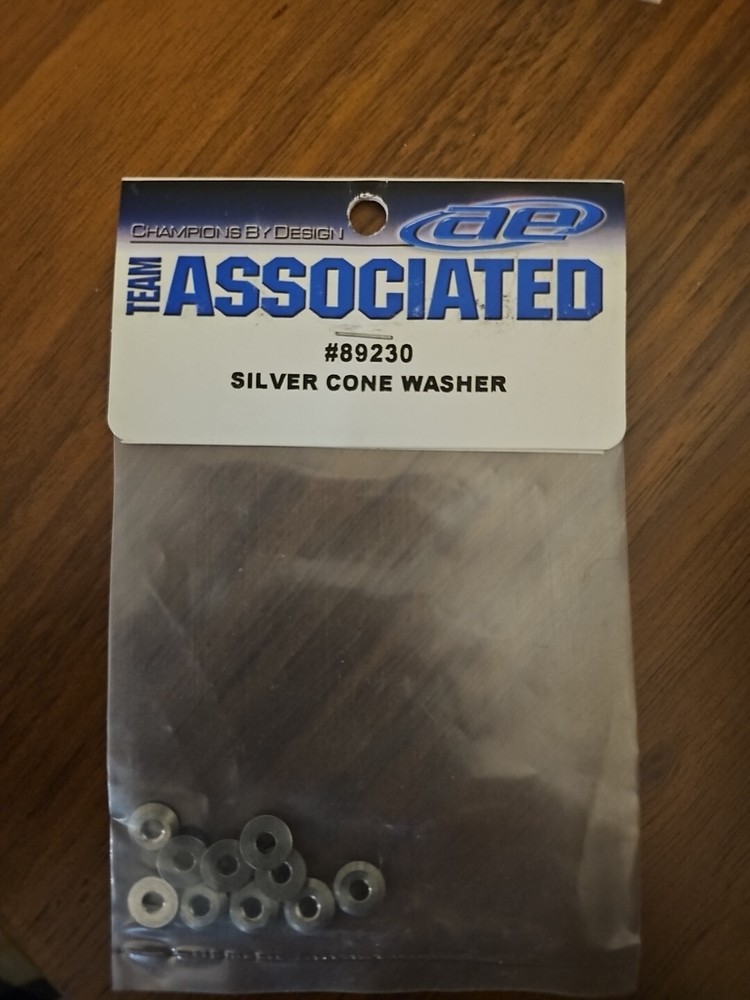 Team Associated Silver Cone Washer (10 pcs) 89230