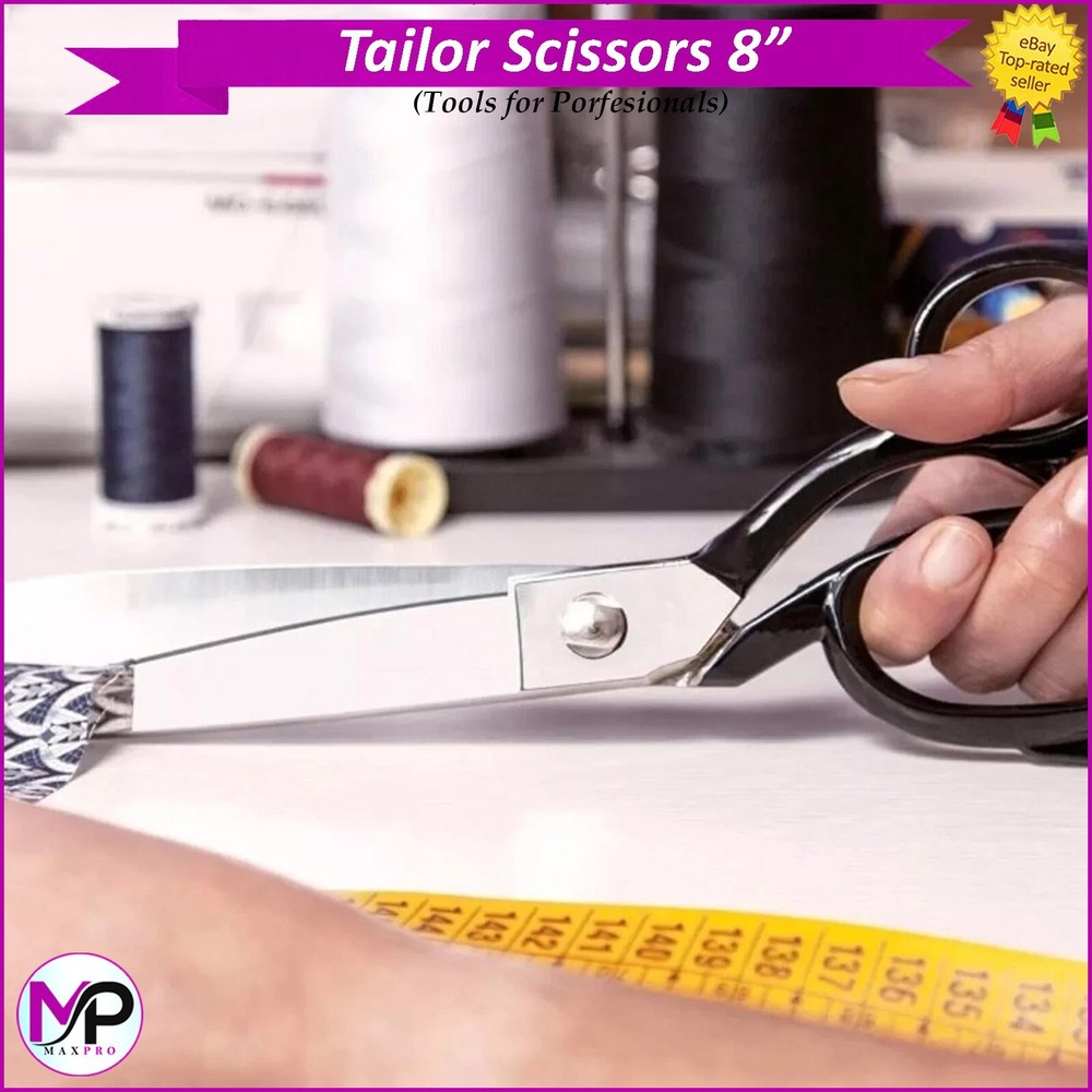 Tailor Tailoring Sewing Heavy Duty Scissors 8 Red Handle