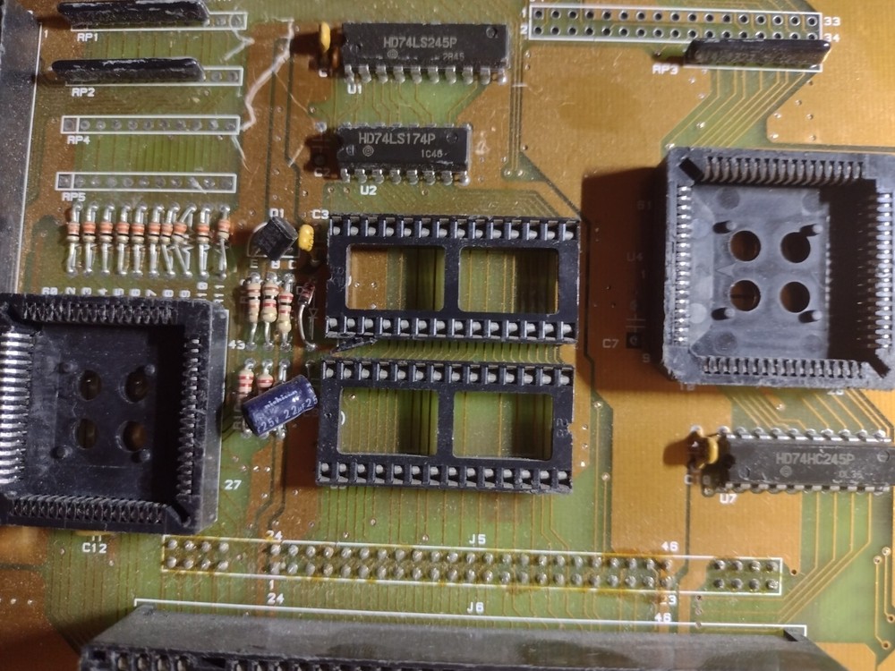 Super Magicom pcboard (1992) Bare board which requires chips before it will run