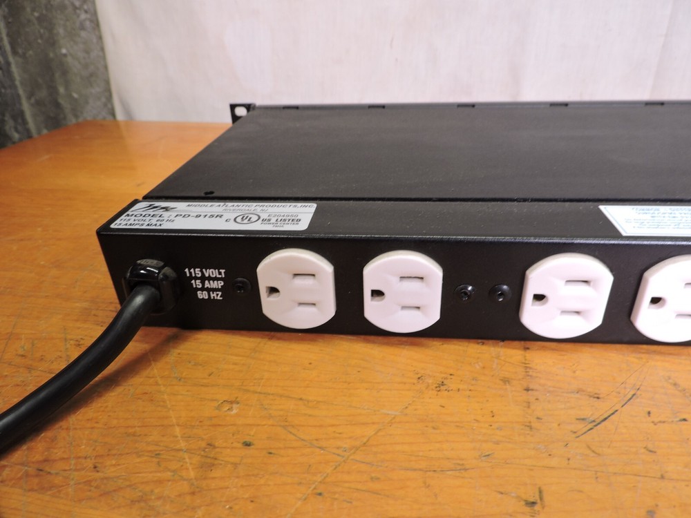 Middle Atlantic PD-915R rack mounted power strip.