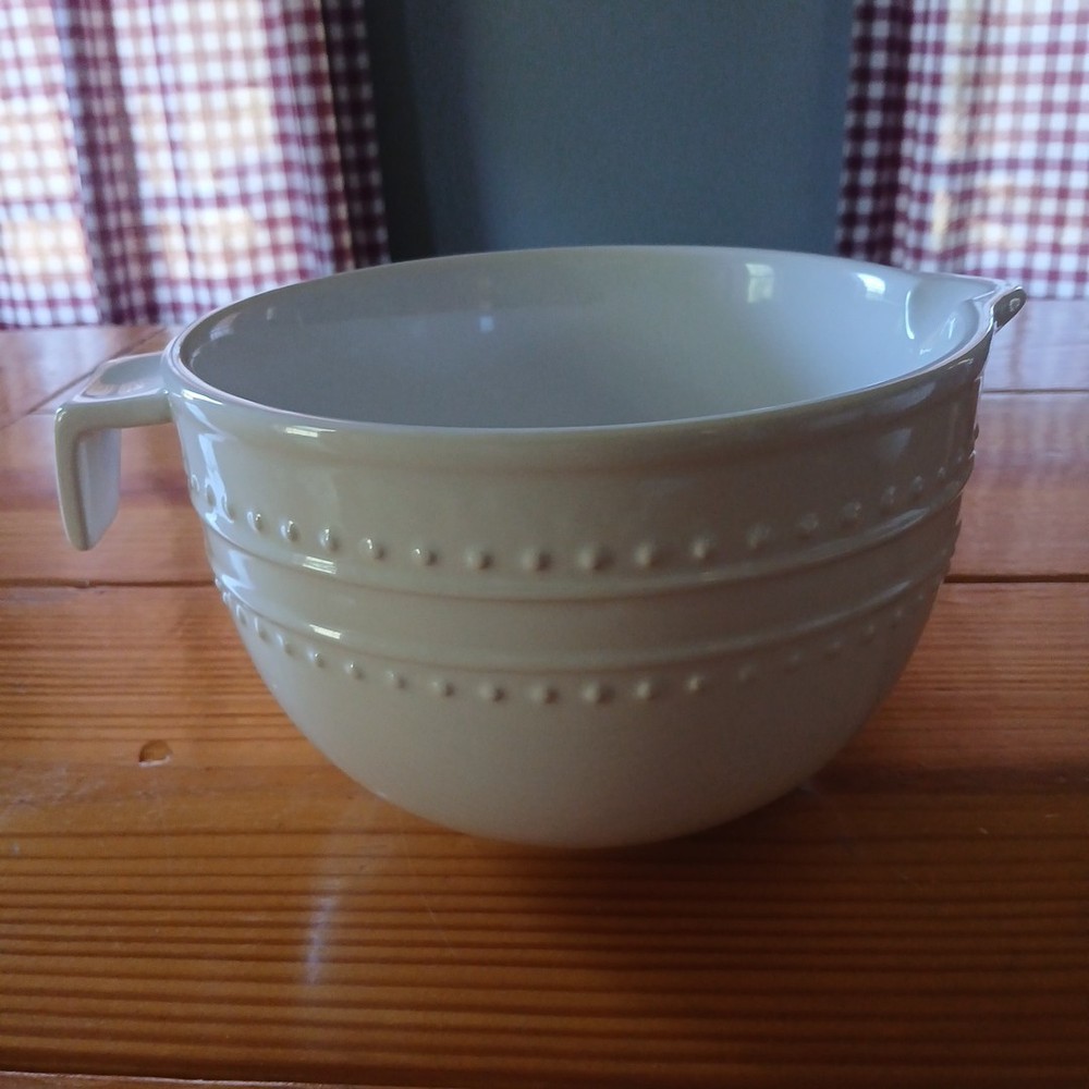 Parini Cookware Ceramic Batter Bowl 3 Piece Set Farm House Style Stackable