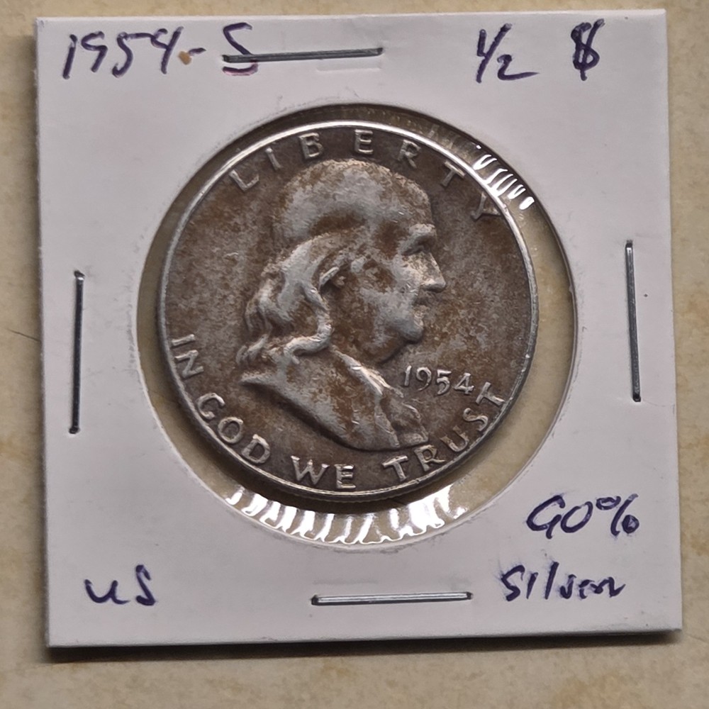 1952-S Franklin SILVER Half Dollar