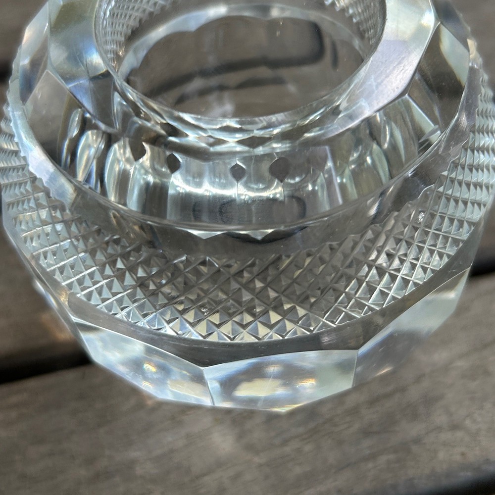 Thomas Webb & Son Crystal Faceted Matchstrike