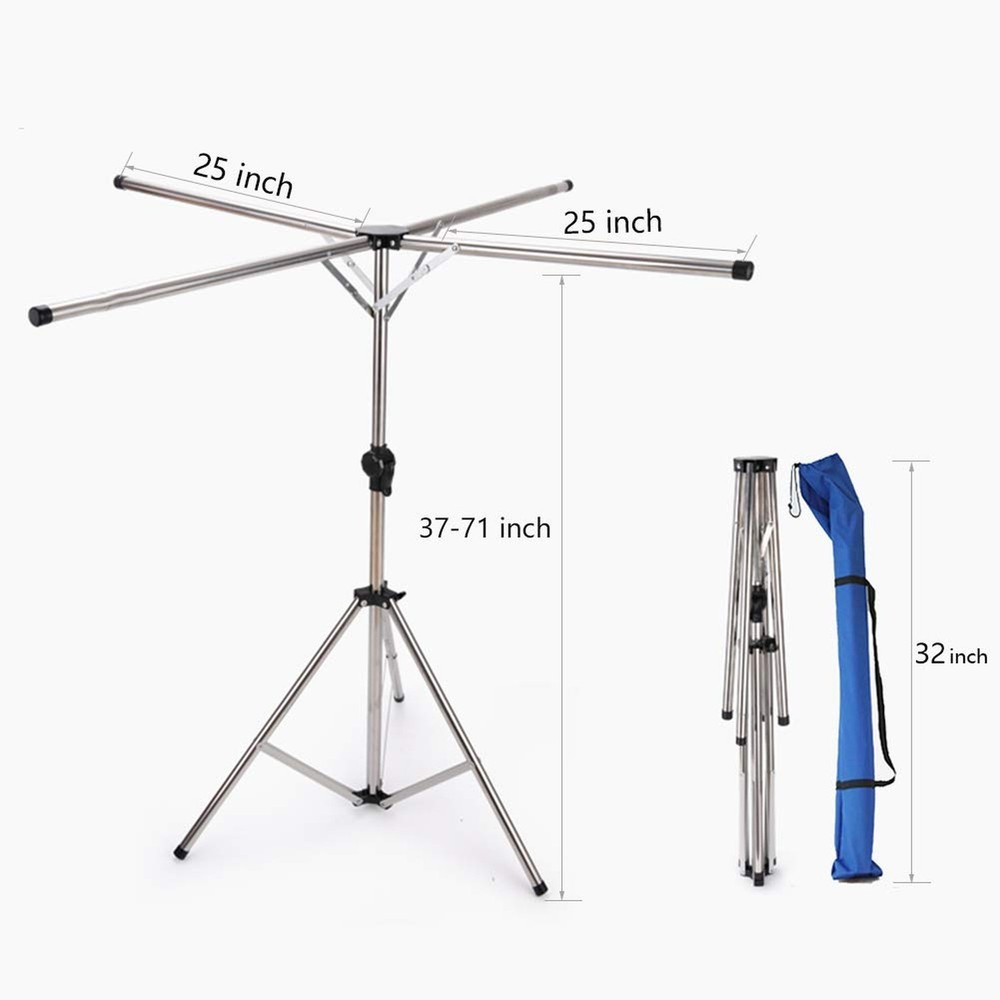 Collapsible Clothes Rack Foldable Portable Space Saving Clothes Drying Rack H...