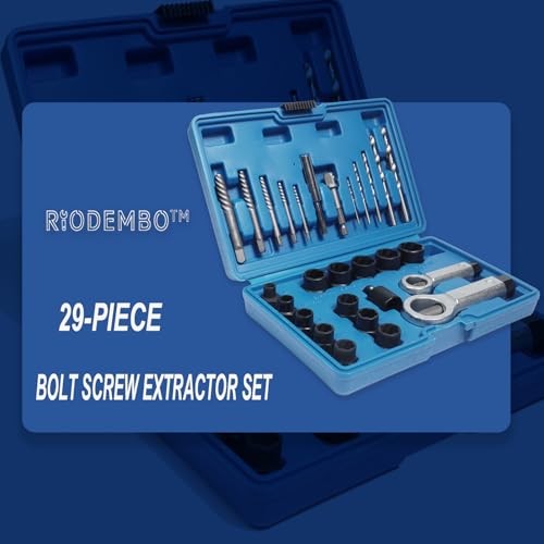 28pcs Spiral Socket Wrench Set with Extractors & Nut Splitters | Chromoly