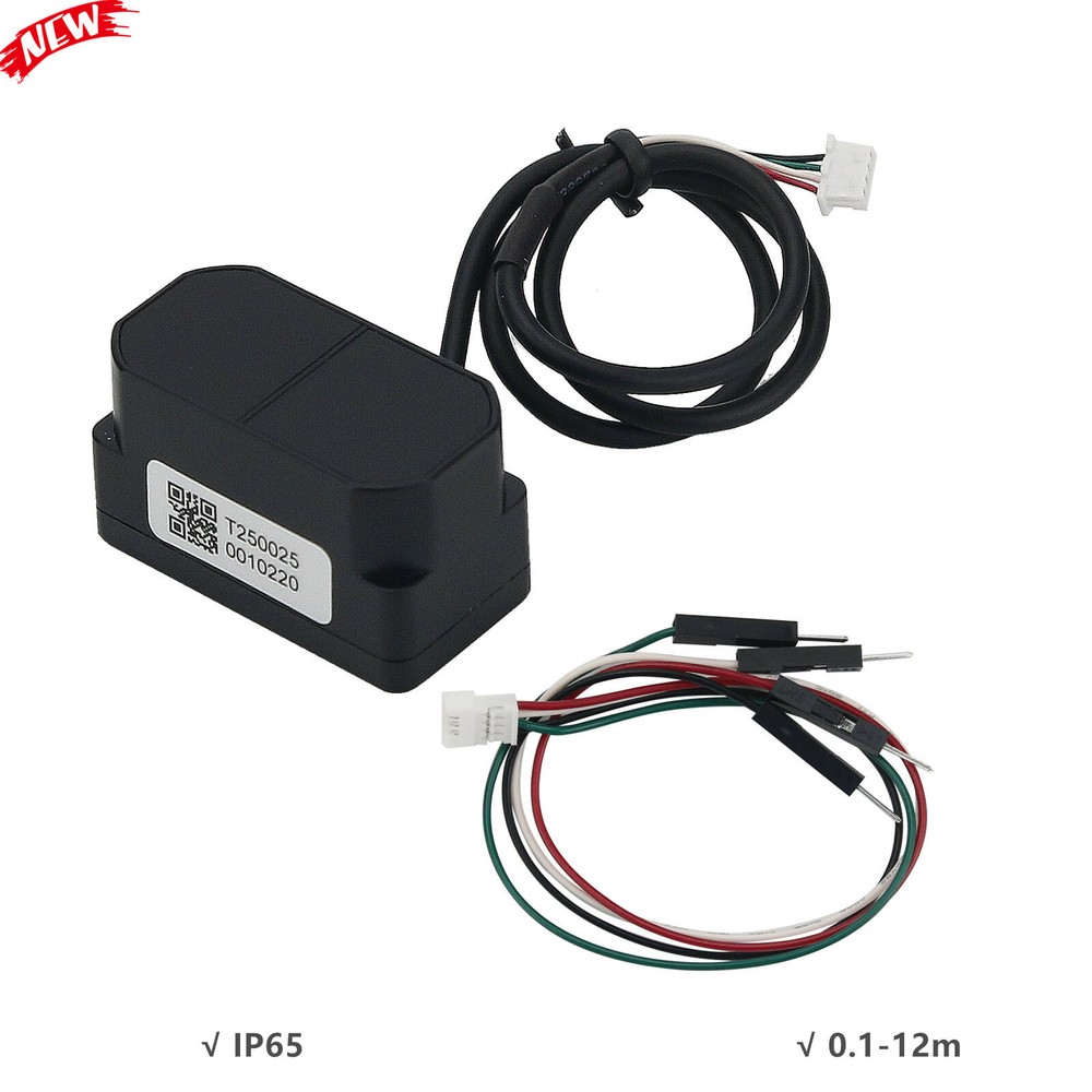 TFmini Plus Laser Sensor IP65 Single Point Lidar Sensor Distance 0.1-12m