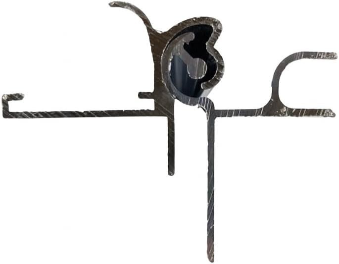 Hurricane Hinge with Two Rain-gutters | Teardrop Galley or Concession | Aluminum