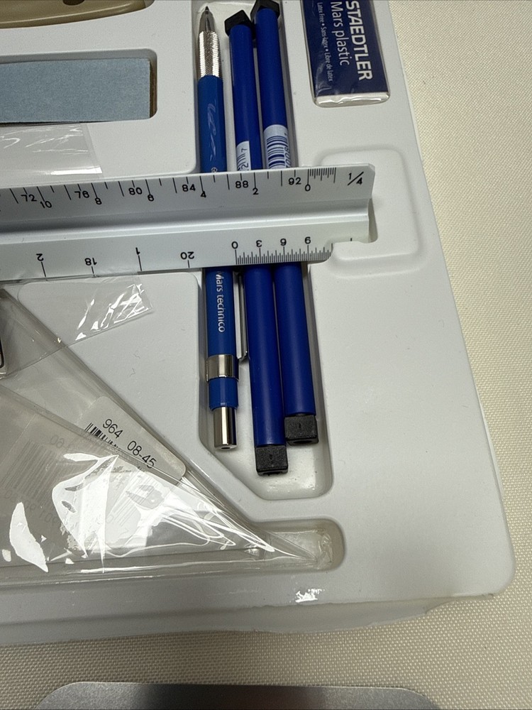 STAEDTLER MARS Drafting Set Engineering Tool Kit Math Compass Kit Carrying Case