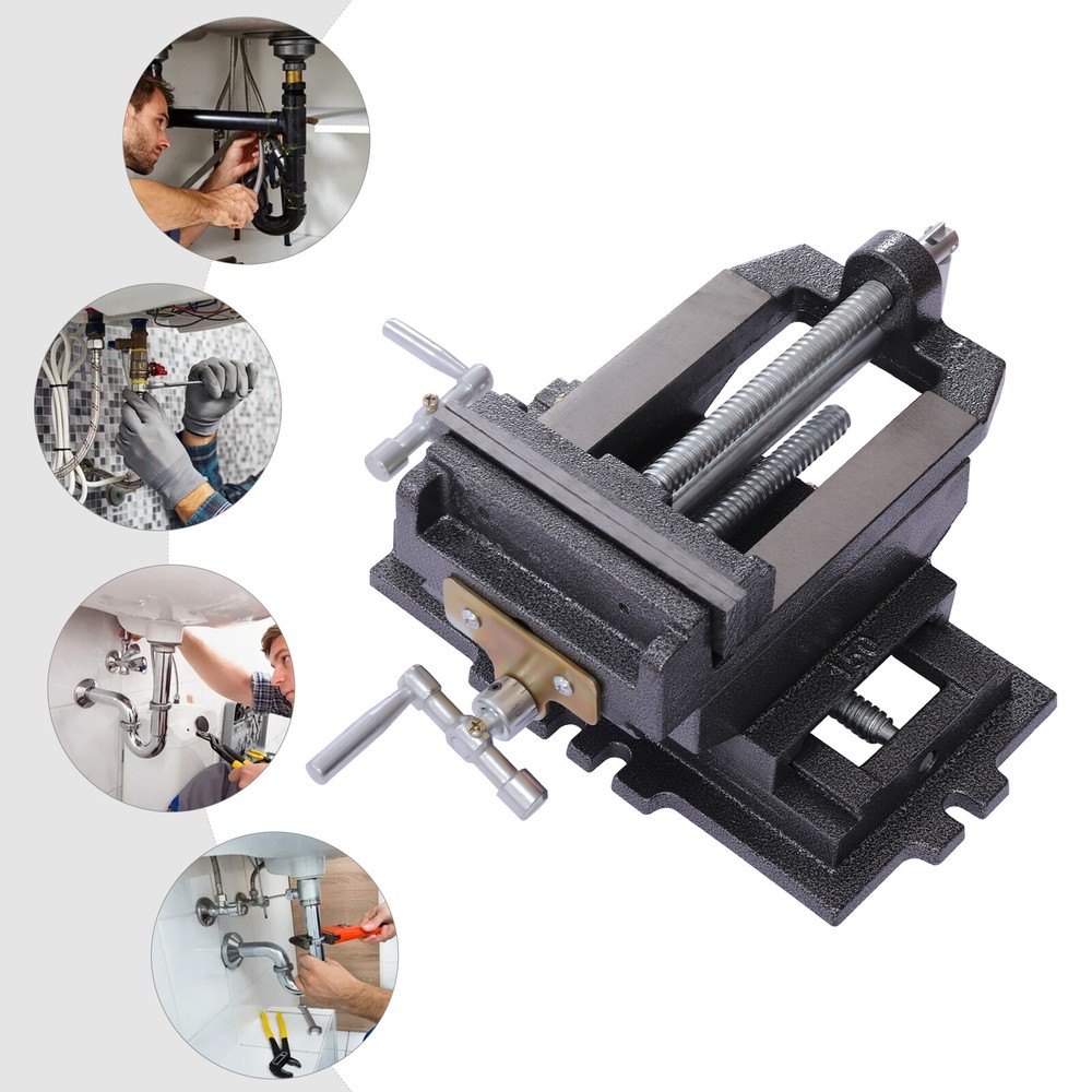 6" Heavy-Duty Vise Clamp for Drill Press - Precision Milling Tool