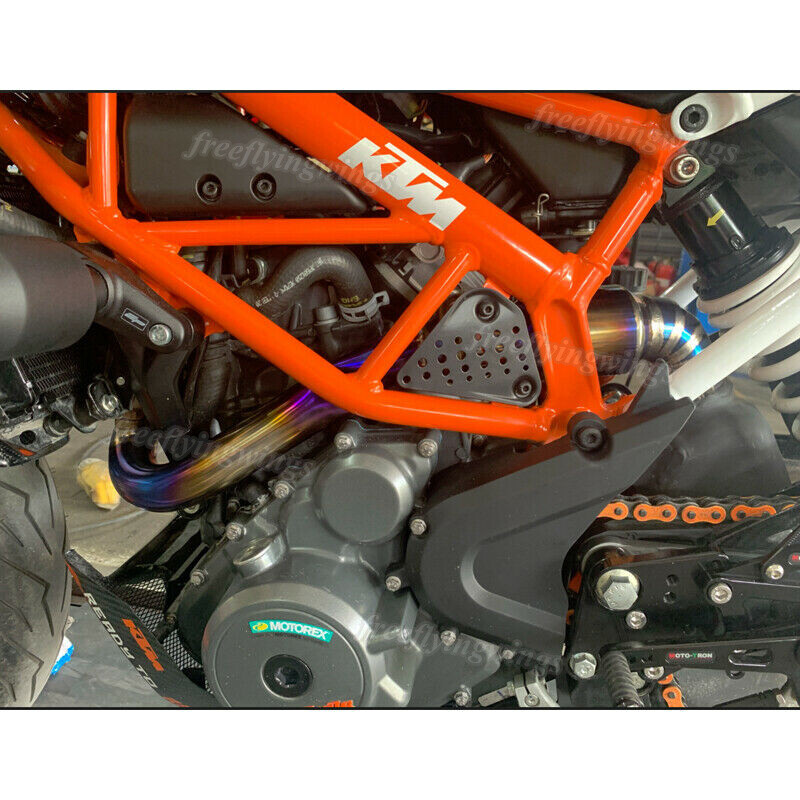 Titanium Header System Exhaust Link Pipe Modified For Duke 250 390 RC390 2017-20