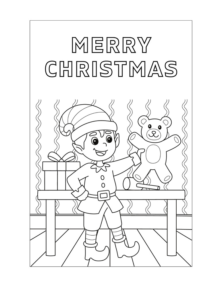 Christmas Activity Coloring Book eLearning INSTANT DIGITAL DOWNLOAD