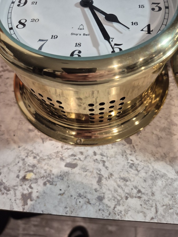Schatz Ship's Bell Clock and Barometer