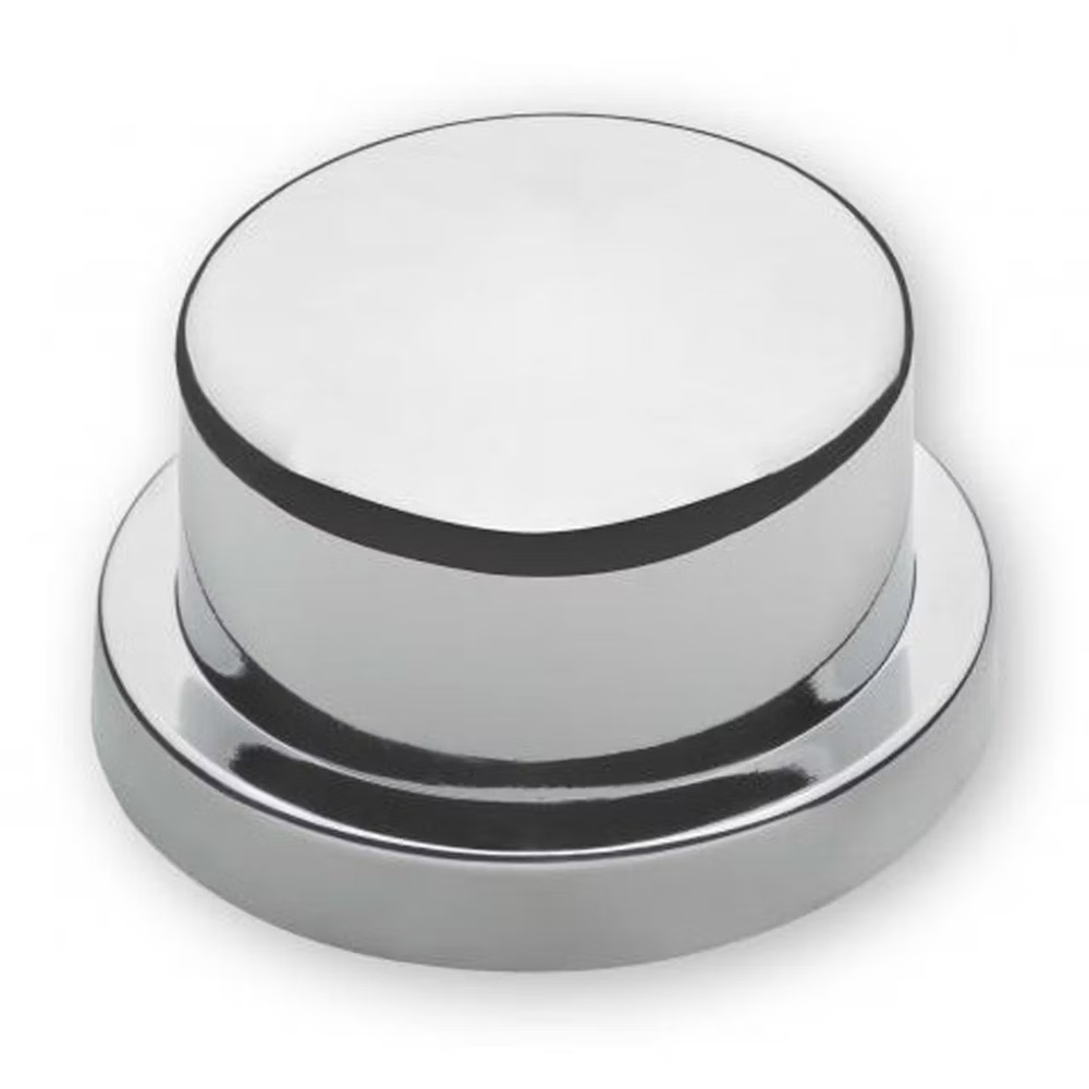 3/4" Chrome Plastic Bumper Nut Cover 2-Pack
