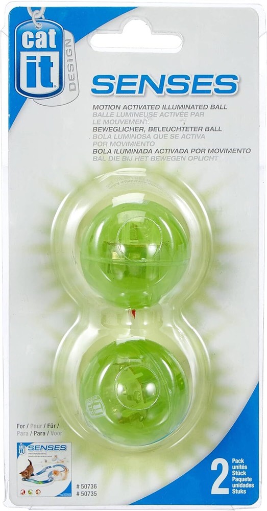 Catit Design Senses Illuminated Ball - 2-Pack