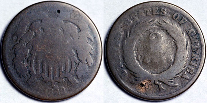 1868 Two Cent Piece