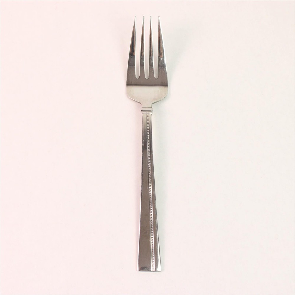 Oneida Silver Perspective Pattern 18/10 Stainless Serving Fork 8.88" Good Rare