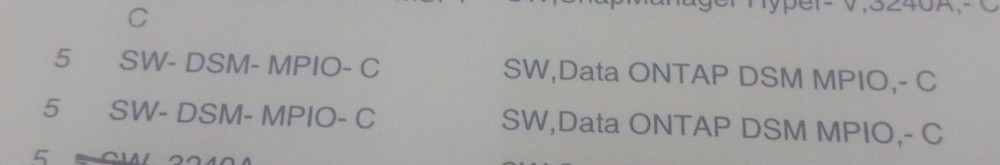 NetApp Data ONTAP Software License Key for Windows SW-2-DSM-MPIO-C